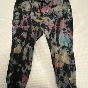 Torrid Black and Pink Artistic Joggers